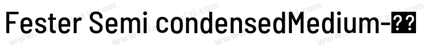 Fester Semi condensedMedium字体转换